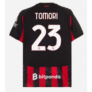 Fotbalové Dres AC Milan Fikayo Tomori #23 Domácí Oblečení 2025-26 Krátký Rukáv